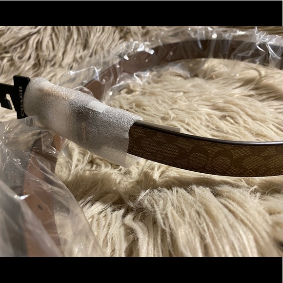 *SOLD*NWT AUTHENTIC* COACH Classic Belt In Signature Canvas Size Medium - Picture 5 of 8